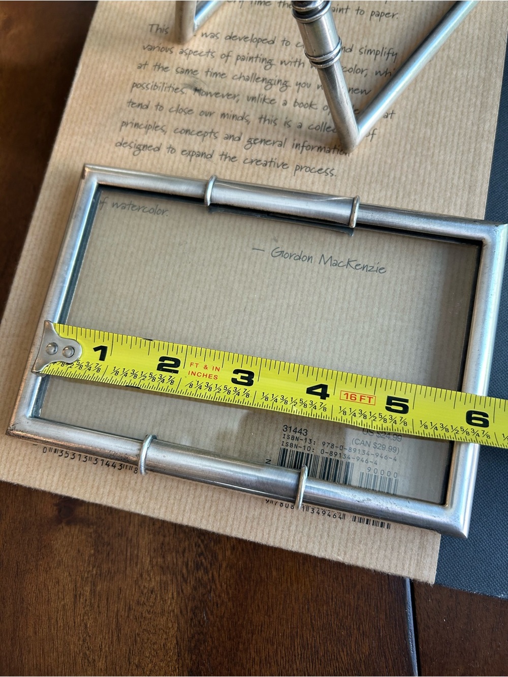 Restoration Hardware Silver Metal industrial style swinging picture frame - Picture 5 of 10
